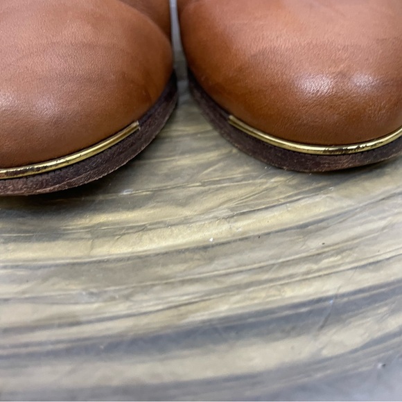 Coach Waldorf Tan Ankle Boots Size 7.5 - Picture 5 of 16